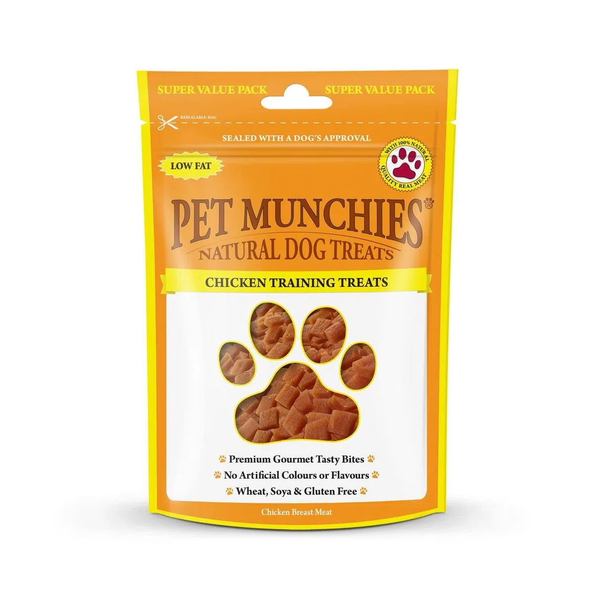 Pet Munchies - Snacks de adiestramiento para perros (8 Paquetes) (8 x 150g) (Pollo)