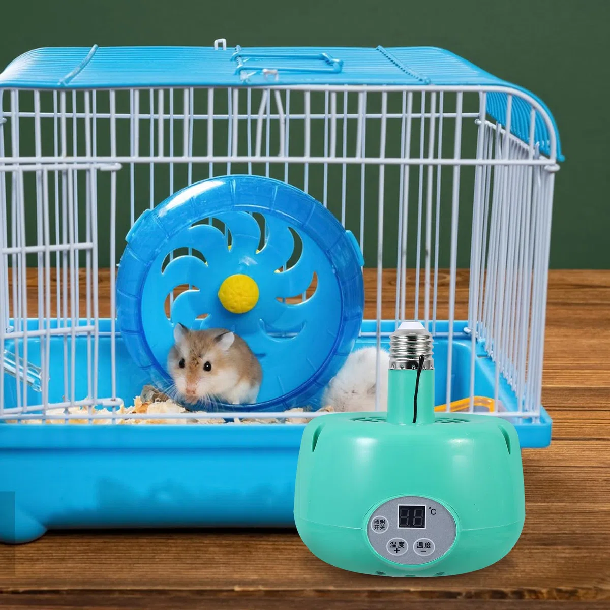 HANABASS Lámpara de Calor y Temperatura Ajustable para Reptiles Aves