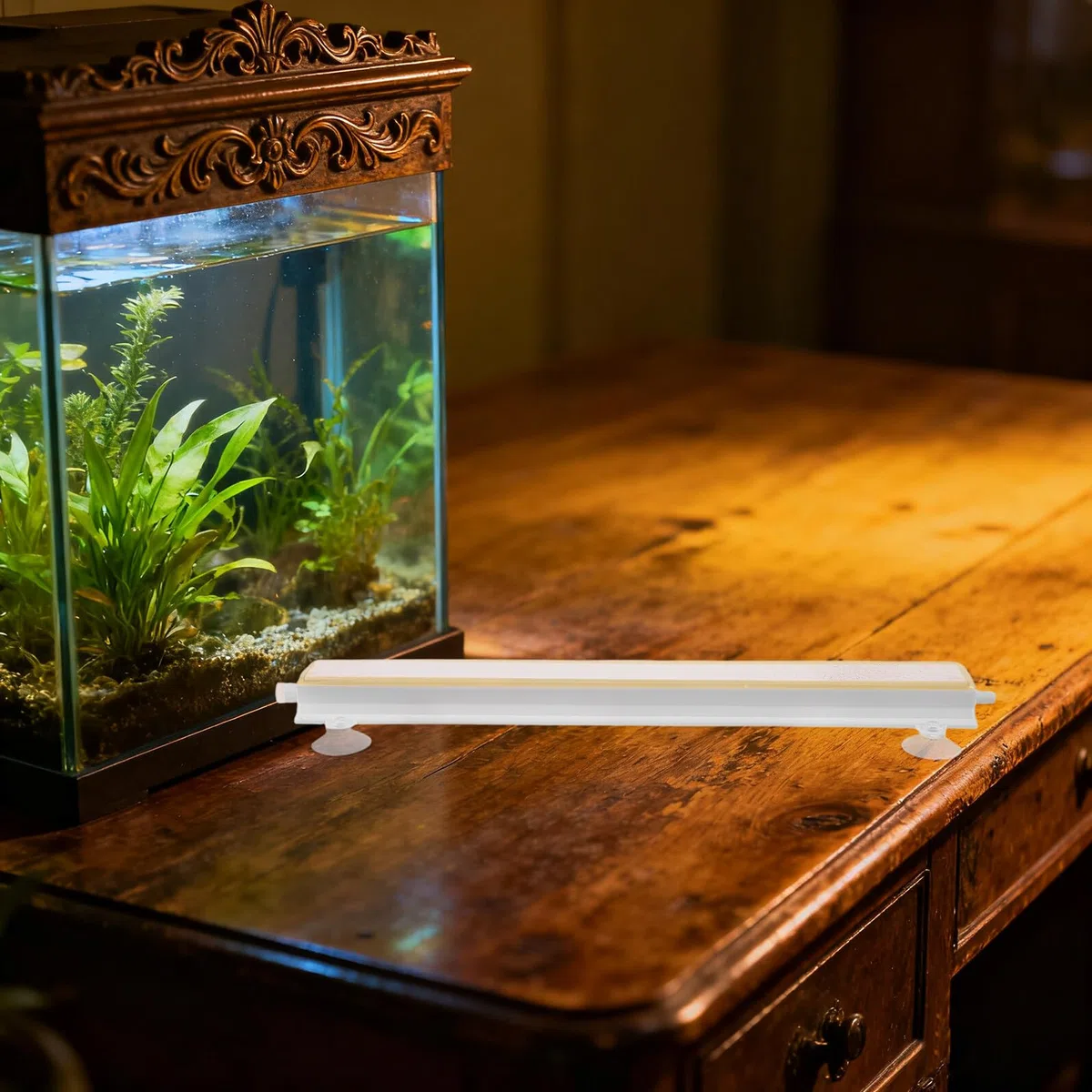 Piedra de Aire para Acuario Barra Burbujeadora Silenciosa Tubo de Burbujas Decorativo para Agua Dulce y Salada Compatible con Peceras Pequeñas y Grandes