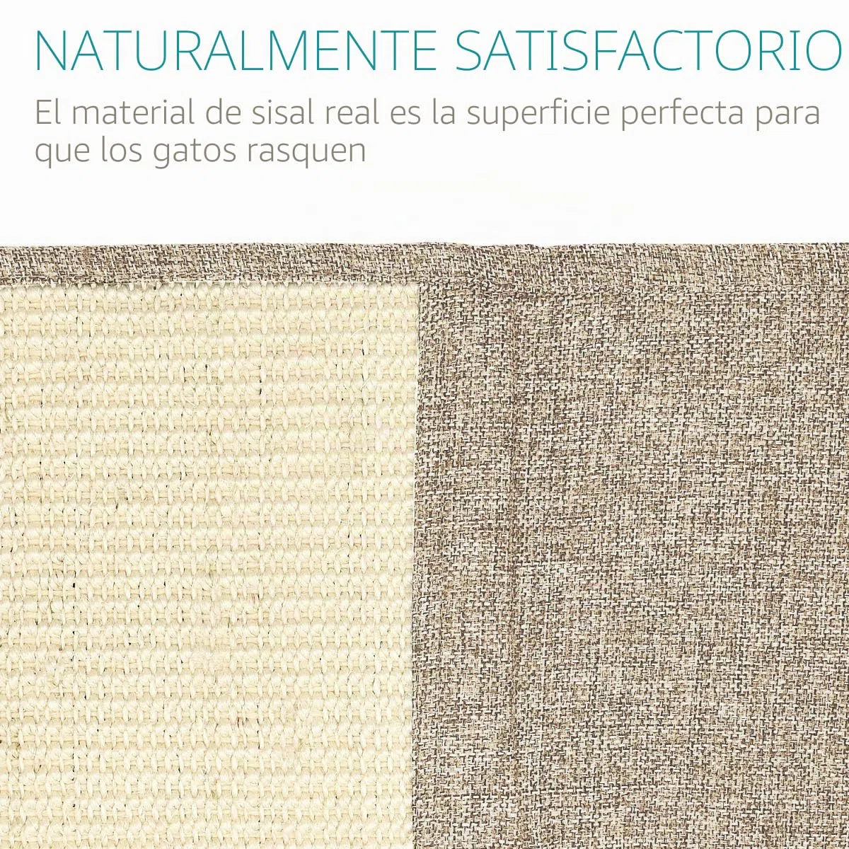 Navaris Set de 2X rascadores para Gatos - Protector de sofá contra arañazos de Gato y Perro - Rascador afilador de uñas de sisal en marrón