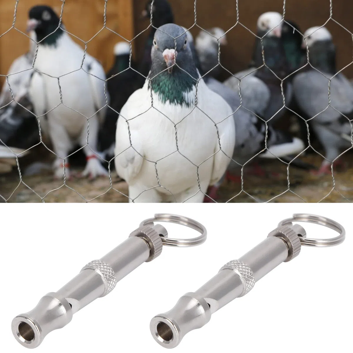 Silbato de Adiestramiento de Palomas, Silbato de Adiestramiento de Perros Anticorrosión Y Duradero para el Hogar Y la Escuela