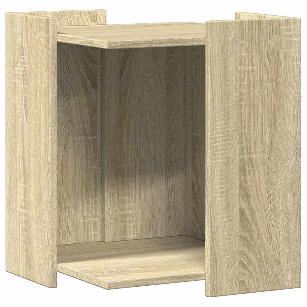 Genérico Mueble arenero para Gatos Madera Roble Sonoma 42x42x51 cm,Producto para Mascotas y Animales,Productos para Mascotas,Productos para Gatos,Mobiliario para Gatos,857744