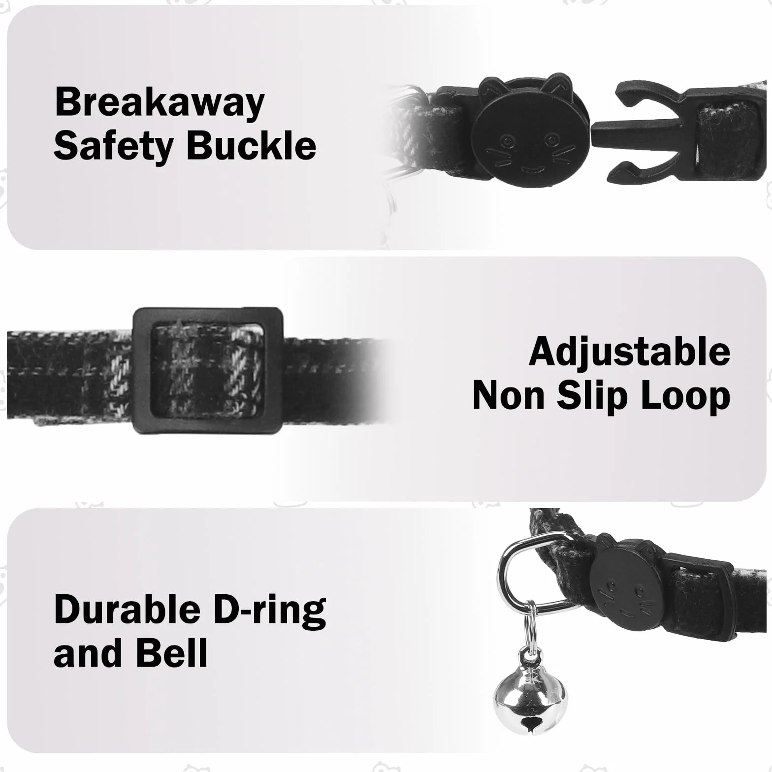 Collar de gato Airtag con campanas y pajarita, bonita banda elástica de seguridad ajustable, collares para mascotas con soporte impermeable para Airtag, collares de gato con rastreador GPS