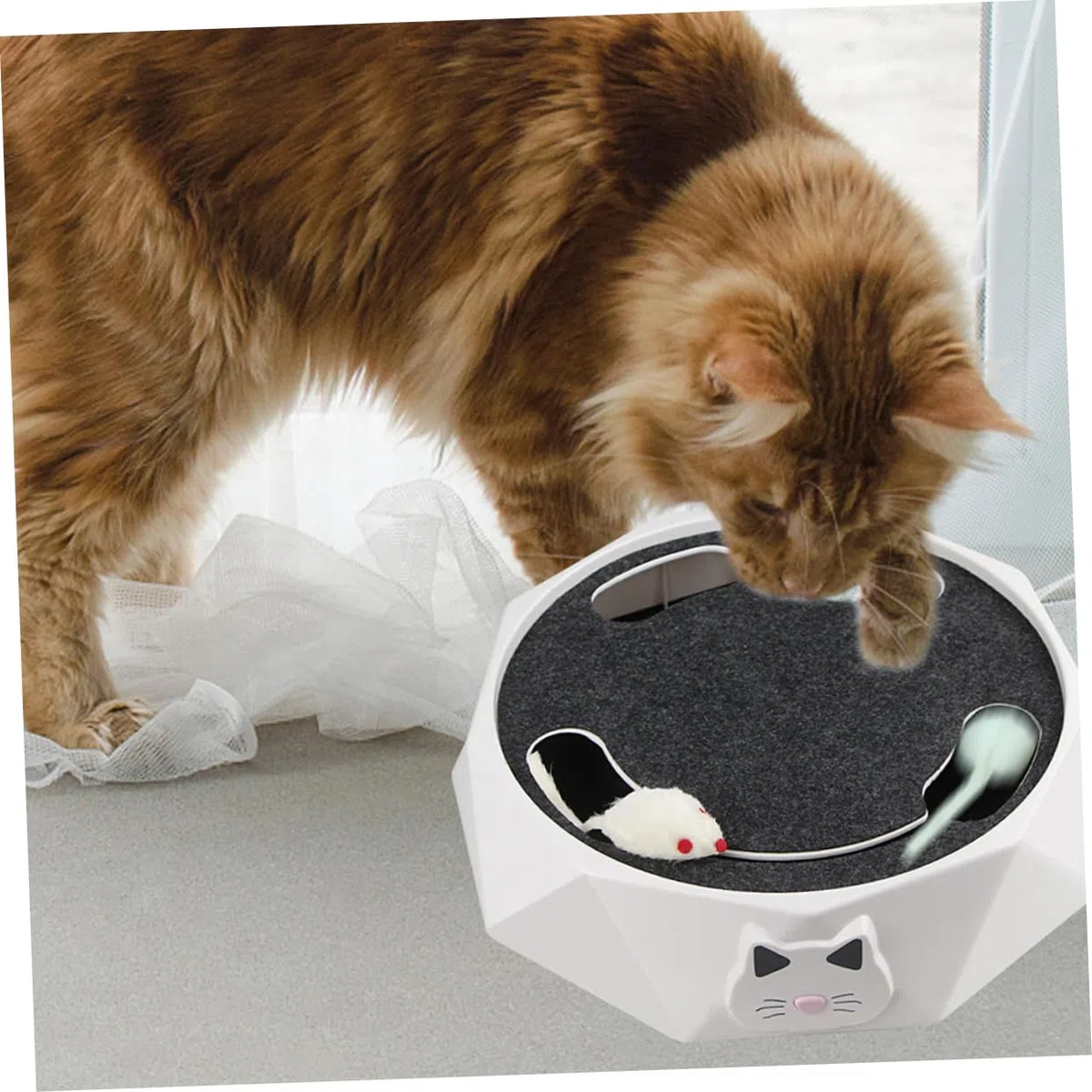BESPORTBLE Juguetes para Gatos Que Funcionan con Ratones Eléctricos Que Corren Juguete para Mascotas Juguete para Burlarse de