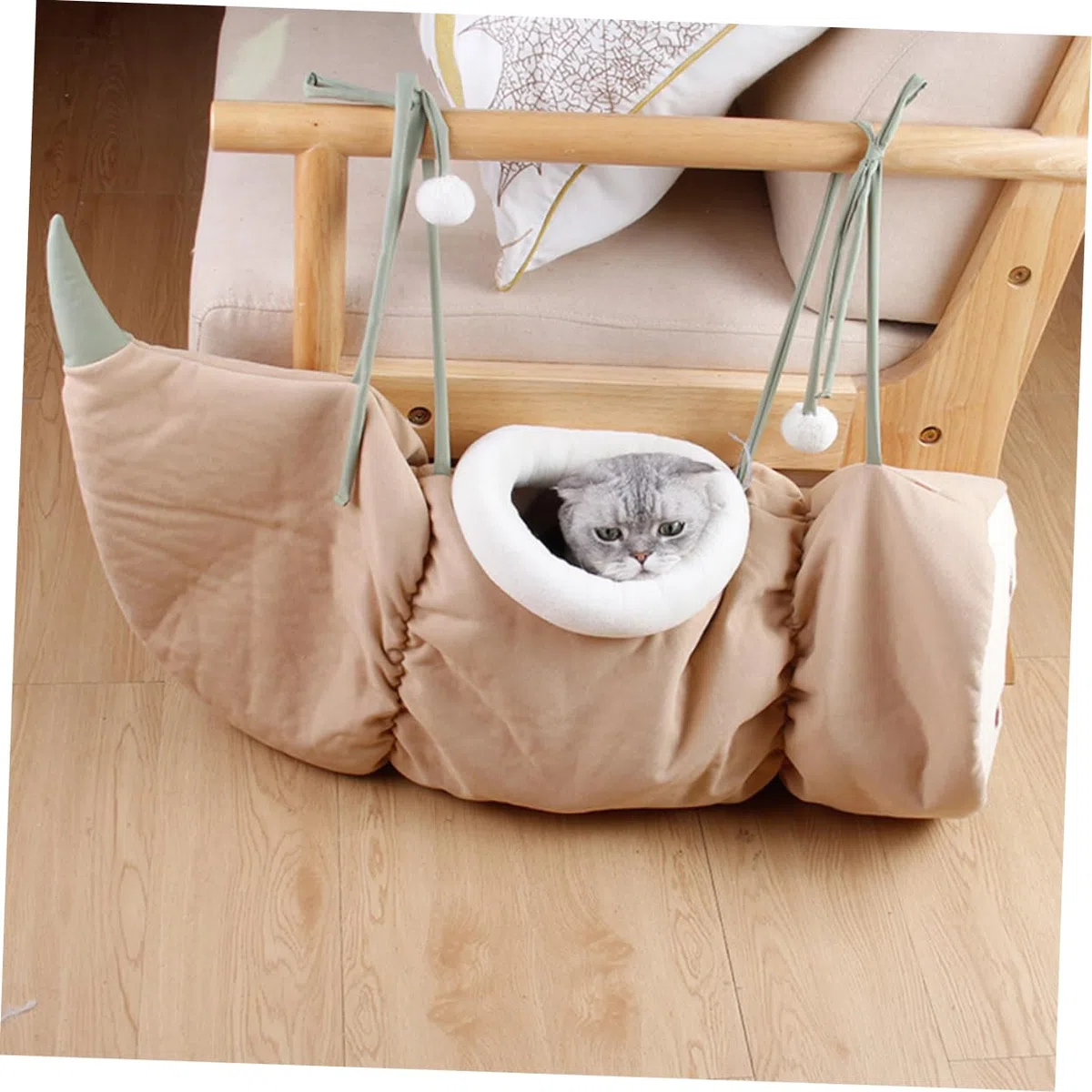 Túnel Plegable para Gatos Hamaca Colgante Cama para Gatos Color Aleatorio