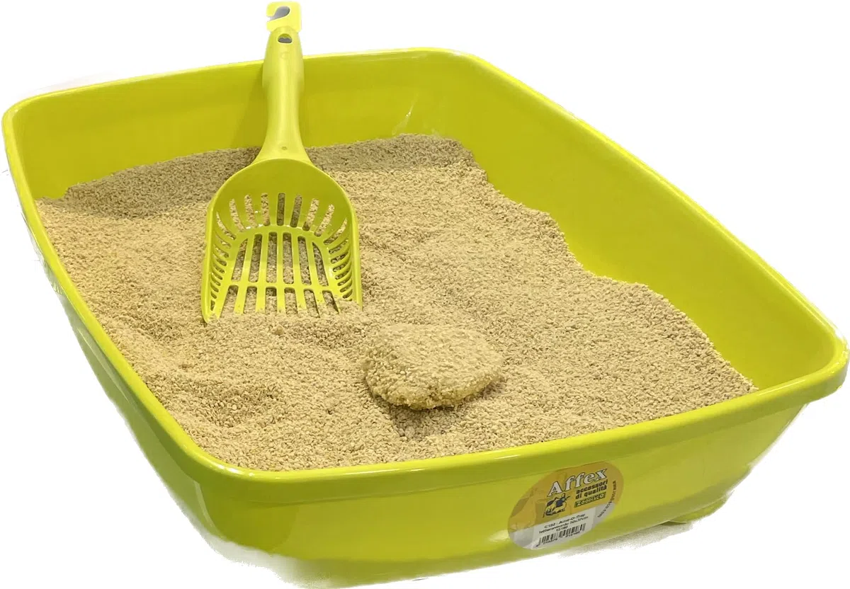 Ecolettiera, arena para gatos, arena higiénica 100% natural a base de maíz, dura mucho tiempo, superaglomerante, antibacteriana y elimina olores, fabricada en Italia, 5 paquetes de 2,85 kg