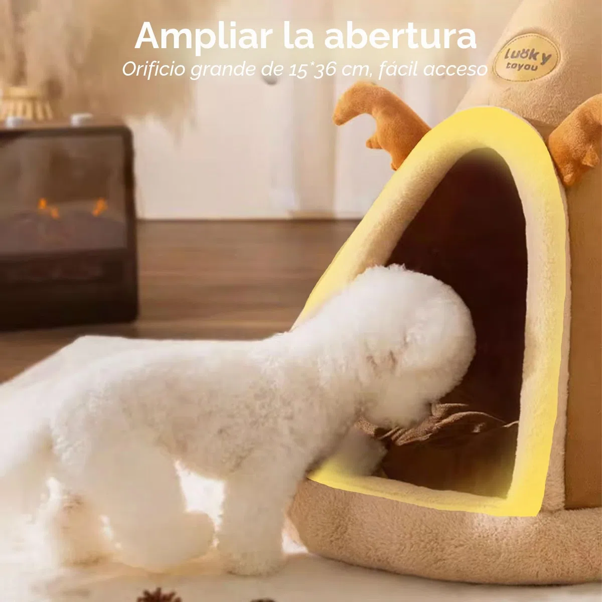 Galatée Cama Cueva para Gatos, Cómodo Tipi para Gatos Triangular, Casa Cueva y Cama para Gatos De Vacaciones para Mascotas, Tienda De Campaña Acogedora y Cálida para Perros y Gatos(XL, Gris)
