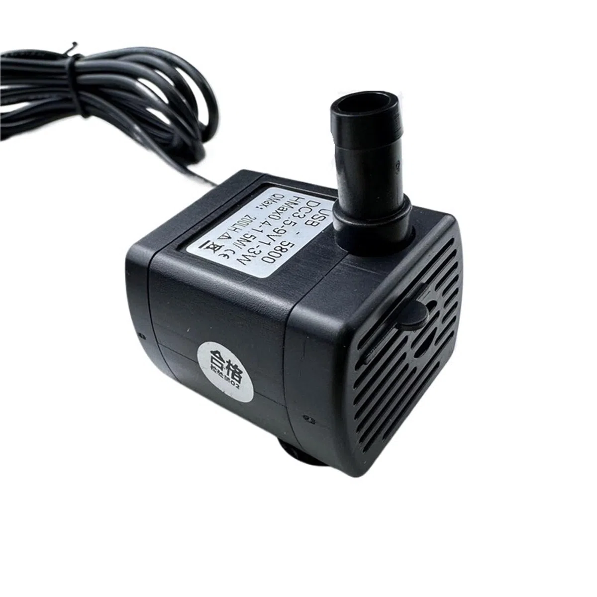Bomba de agua USB de 5 V 12 V 24 V para acuario sumergible, pecera, fuente, estanque, dispensador de agua para mascotas (5800-DC 12V)