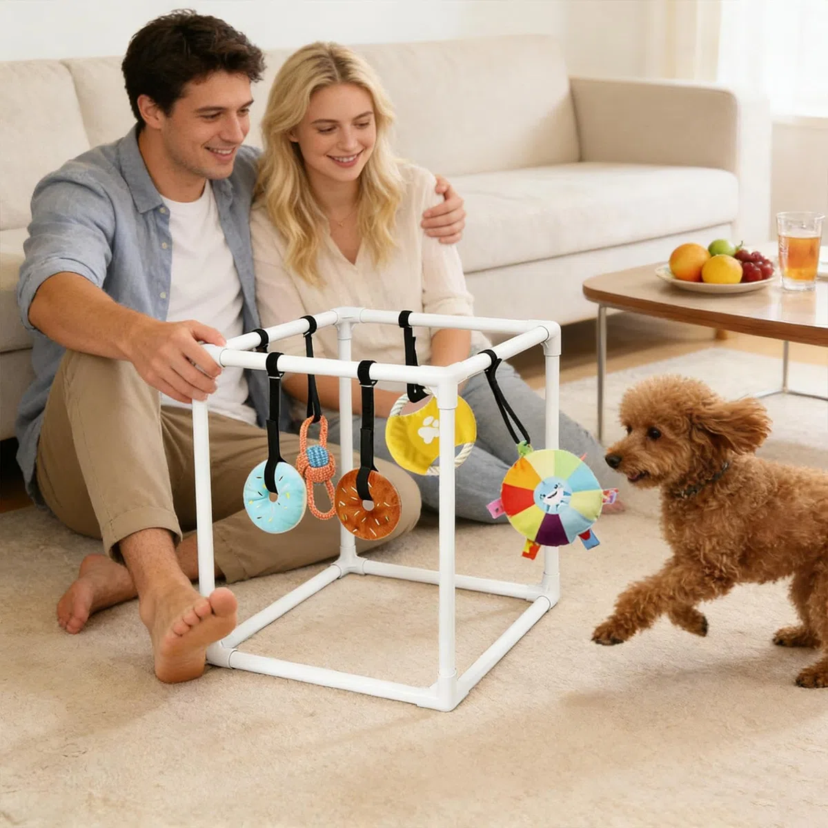 Gimnasio De Juego Para Cachorros Centro de Actividades Interactivo Con | Juguetes Interactivos para Cachorros Para en Puerto de Coche Fuente de Alimentación Videojuegos