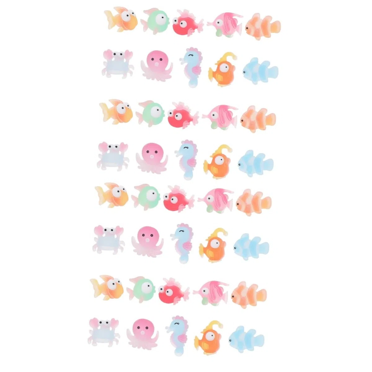 BESPORTBLE 200 Piezas Mini Muñeca Pecera Bajo La Figura De La Marina Adorno De Pescado Falso Figura De Animales Marinos Pecera Animal Estatua Modelo De Pescado Acuario Artificial Resina