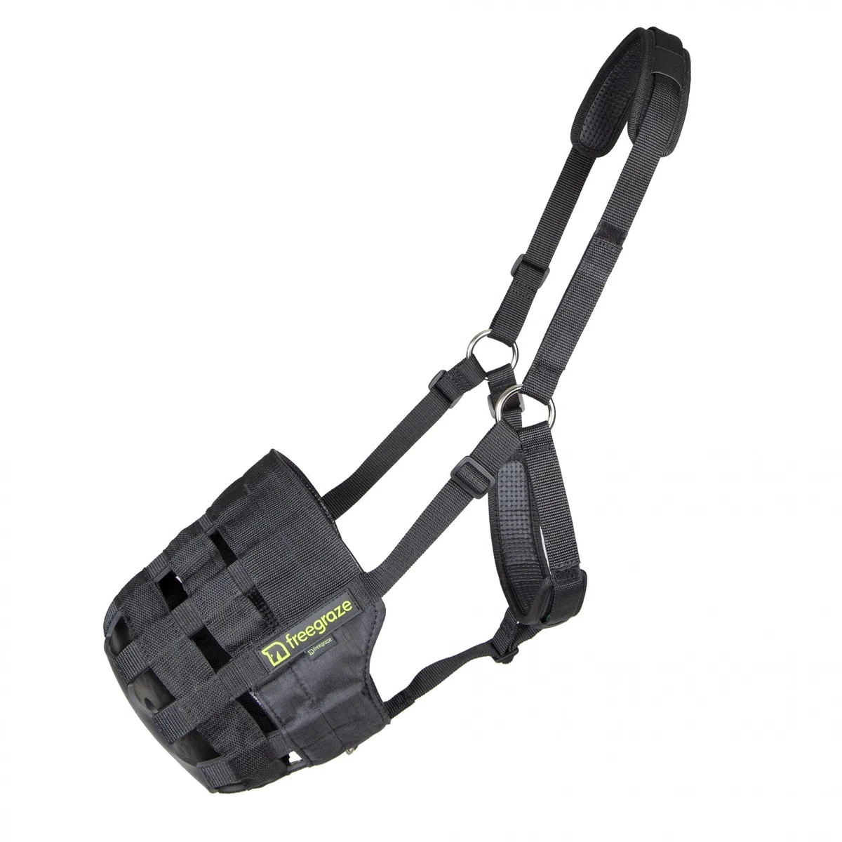 Shires - Bozal de Nailon para Hierba, Color Negro