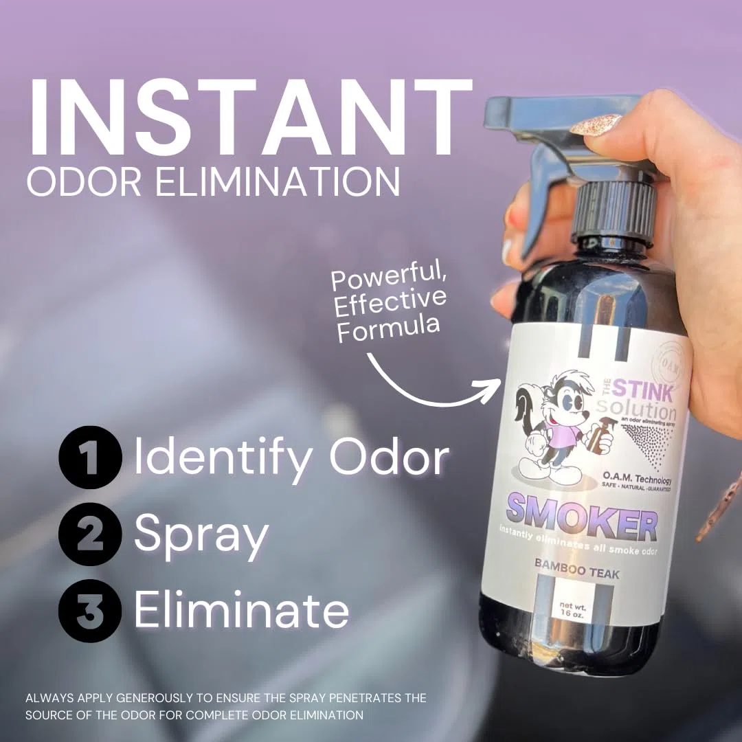 Smokers Elimina el Olor Spray Elimina completamente los Olores de Humo. Fórmula probada con tecnología OAM que elimina de forma segura los Olores para el bien. 1 Bambú Teca y 1 Sky Blue Aroma