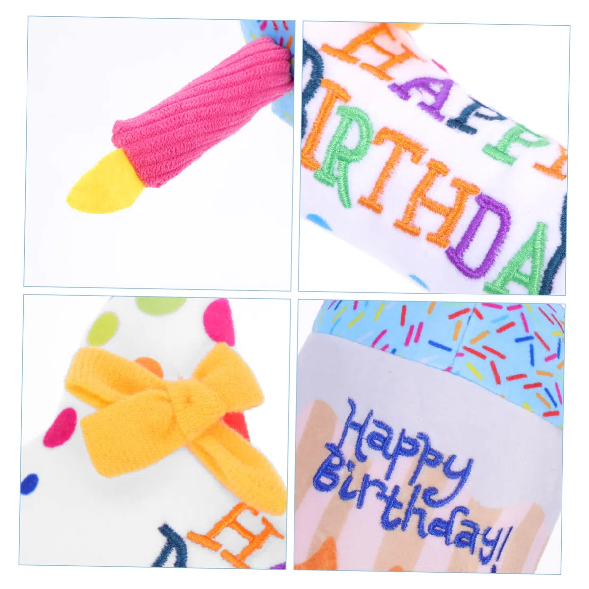 minkissy 6 Piezas Gato de Peluche de Juguete Peluche para Mascotas Juguetes para Perros pequeños Pastel de cumpleaños Juguetes interactivos para Gatitos Juguete Gatito Mini