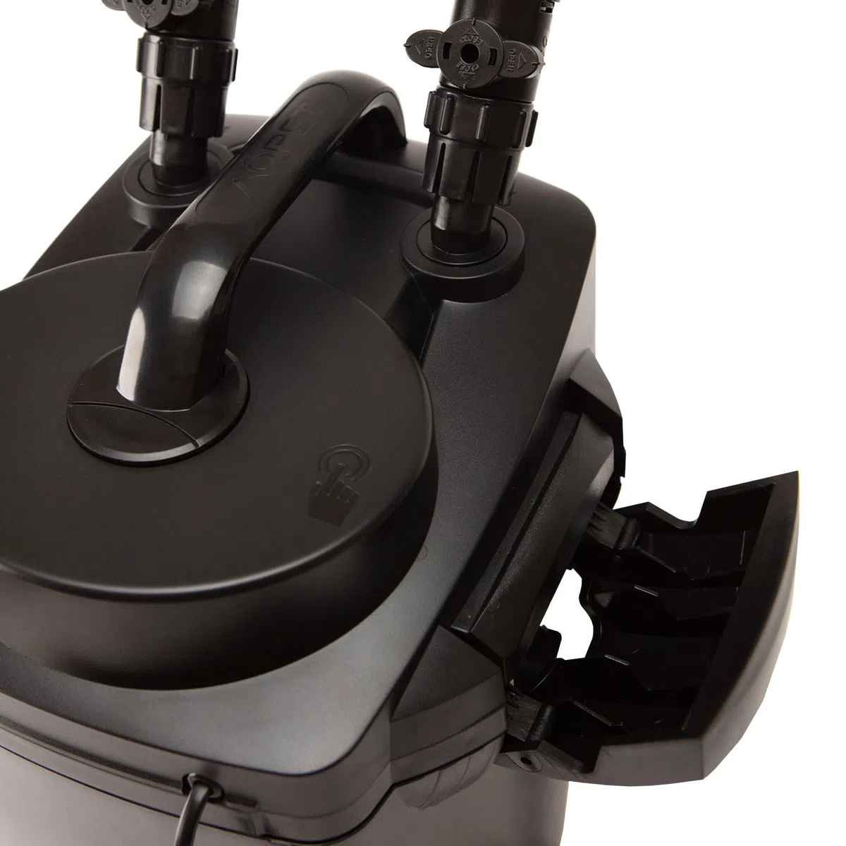 AQPET Halo 200 - Filtro Externo Profesional para acuarios, silencioso, con Materiales filtrantes, Alcance Ajustable, Inicio táctil y Sistema Anti-sobrecalentamiento, para acuarios de hasta 200 litros