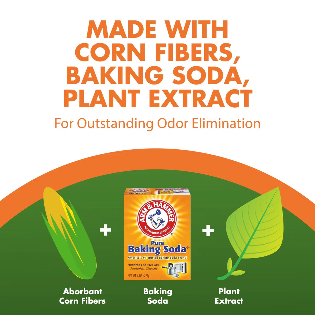 Arm & Hammer Brazo y Martillo Naturals, Multi-Cat Basura, 18 kg