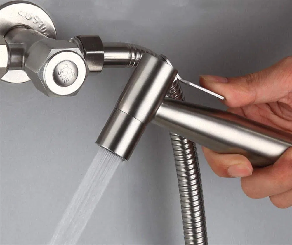 Juego de rociador ToolSprayer Higiene personal multifuncional - Juego de ducha con pistola rociadora de mano de acero inoxidable 304 montado en la pared