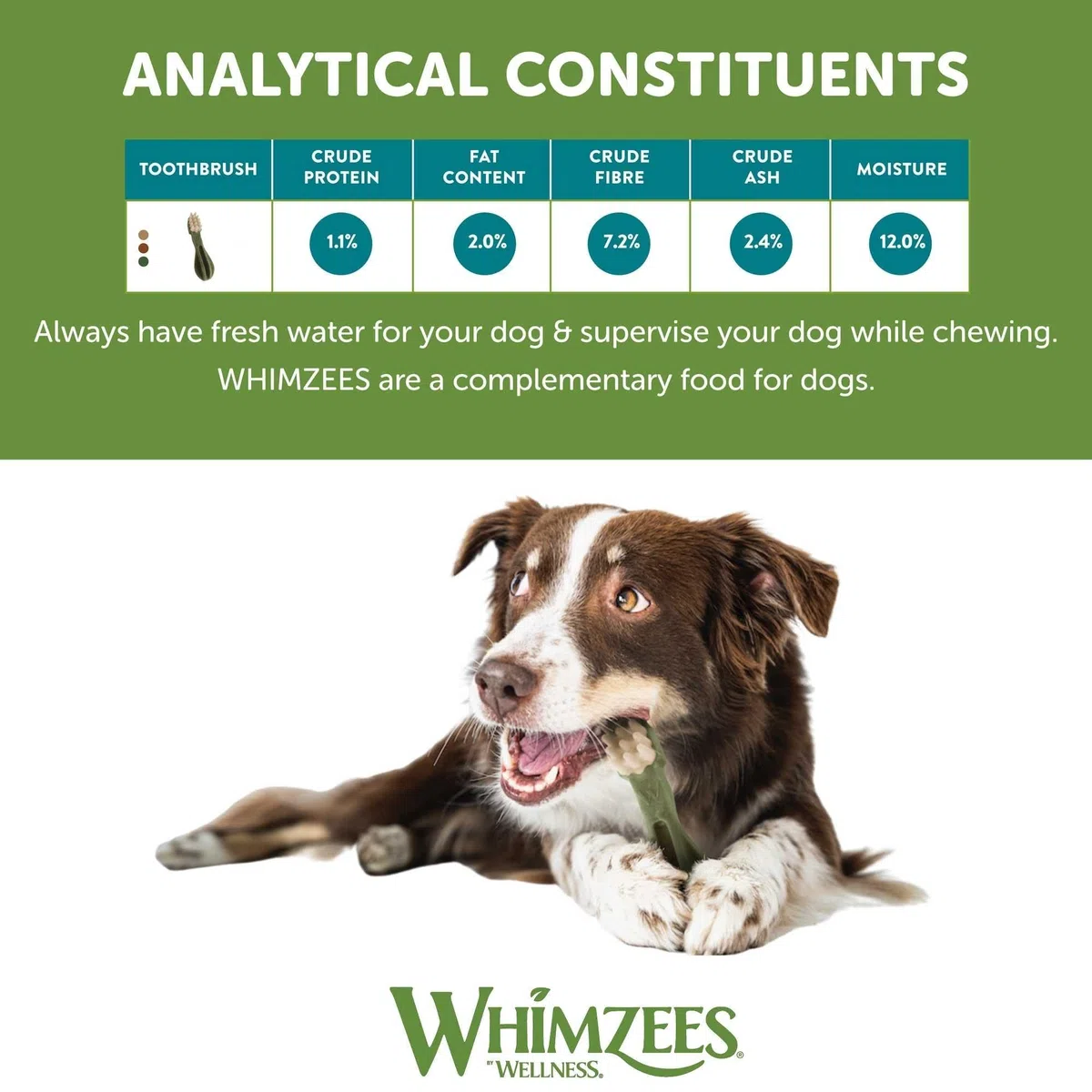 Whimzees Cepillo de Dientes tamaño s/150 Unidades en la Pantalla, 1er Pack (1 x 2.25 kg)
