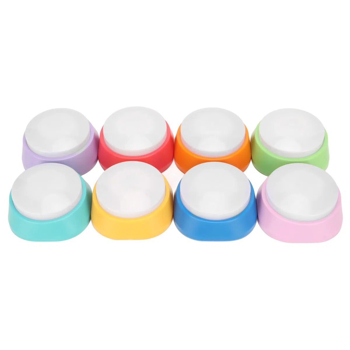 Tecla de Sonido Grabable 8 Piezas Tecla Parlante para Mascotas Tecla de Grabación de Voz 30 Segundos Personalizar Sonido Claro para Gatos Perros Comunicación de Entrenamiento