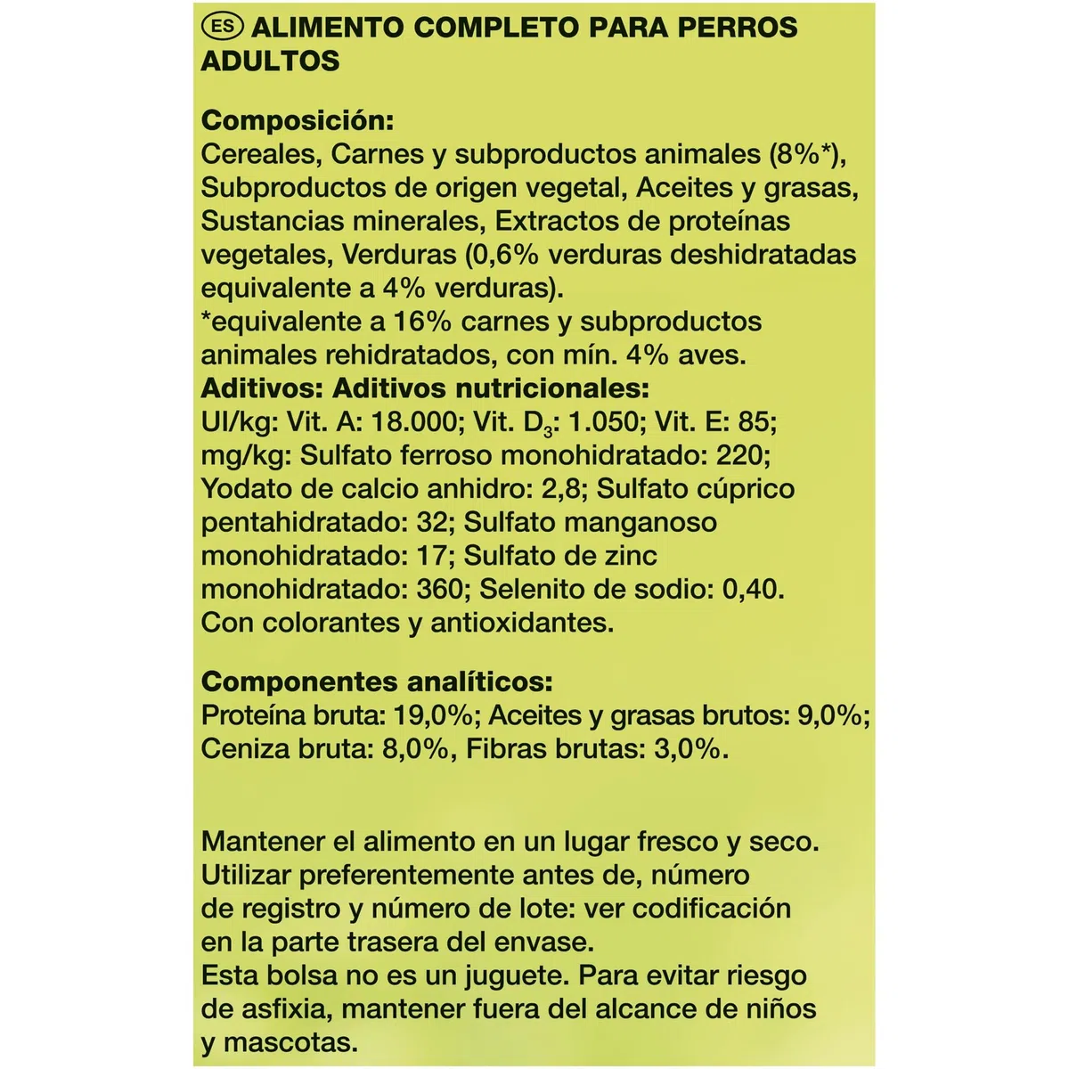 Purina Friskies Pienso para Perro Adulto Aves y Verduras 15 Kg