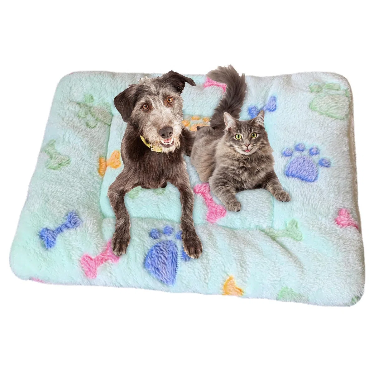 Manta calmante acogedora para gatos, mantas cálidas para gatitos de interior, almohada para perro, cachorro, gato, mantas para cachorros y gatos de interior, cama de gatito para nerviosismo y estrés | interior, almohada para perro, cachorro, gato, mantas