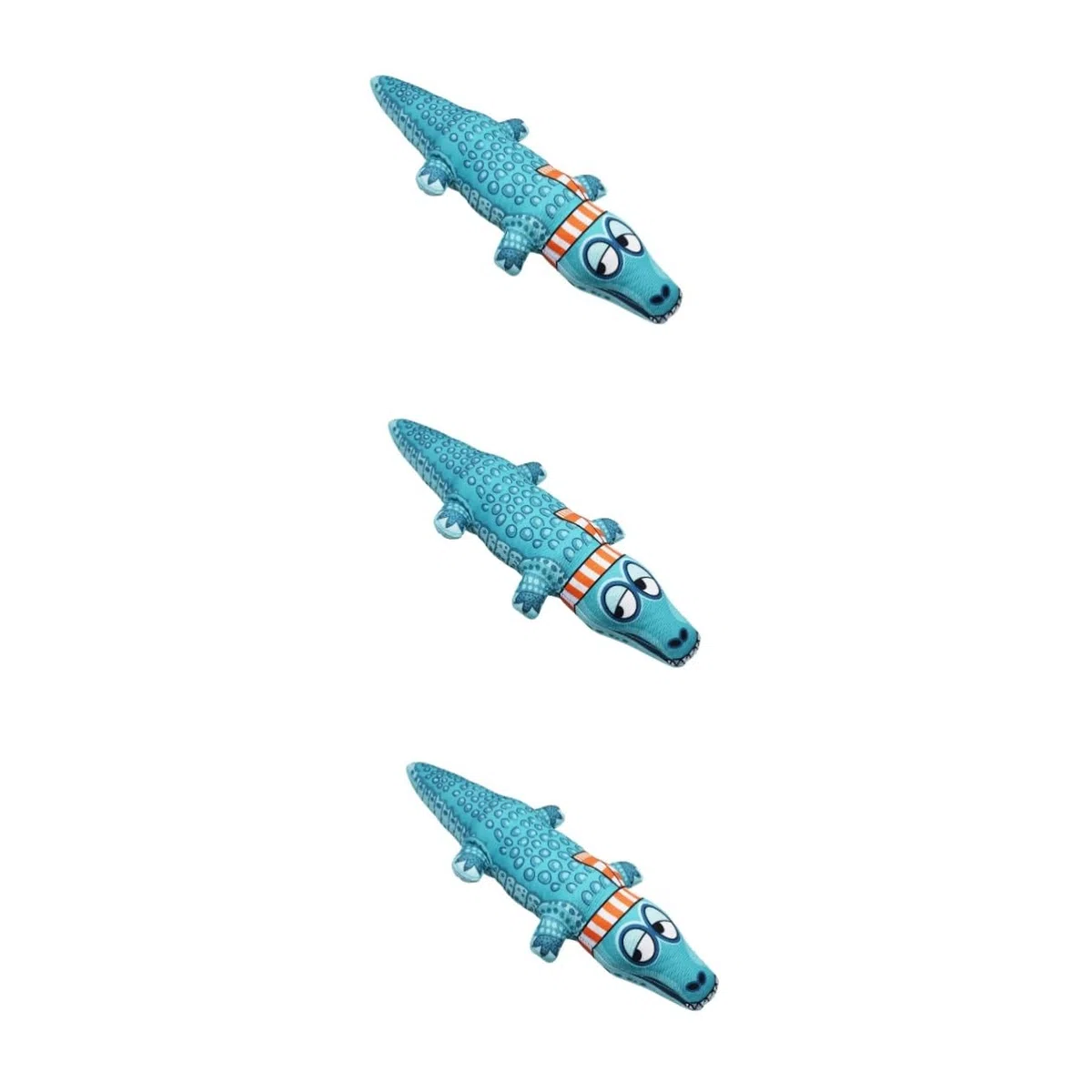 minkissy 3 Juguetes Masticables para Mascotas con Forma De Caimán Juguete con Sonido para Mascotas Juguete Creativo para Perros Y Gatos.