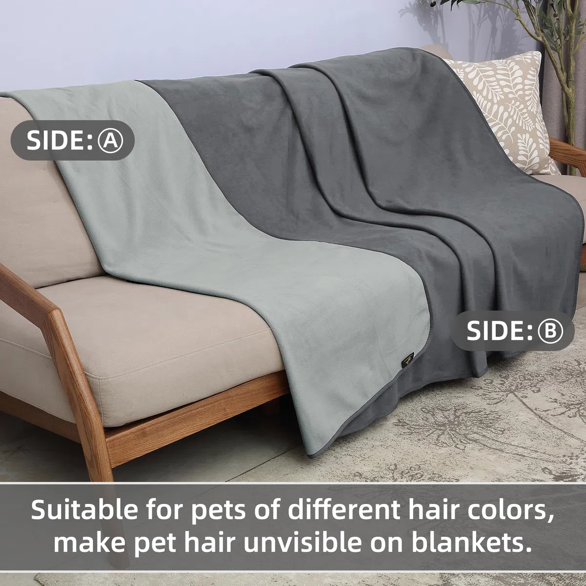 Manta Impermeable para Perros, Manta para Mascotas, Manta Impermeable, sofá, Cachorro, Gato, Cama, Asiento de Coche, Cubierta de protección para Muebles, Grande, 203 x 229 cm