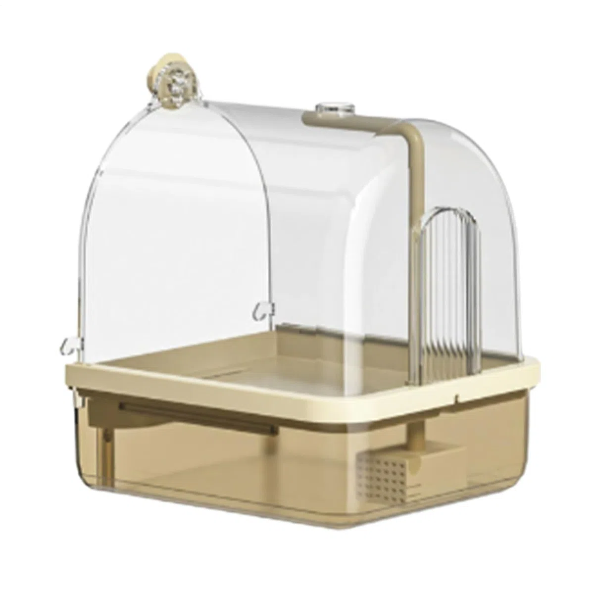 Bañera para Jaulas de Aves Bañera Automática Con Soporte Y Juegos | Baño Automático De Pájaros Apto Para En Interiores Y Exteriores Aviarios Cría Y Viajes