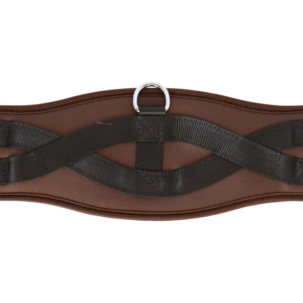 Shires - Cincha de Adiestramiento para Caballos Viscoelástico (28 in) (Marrón)