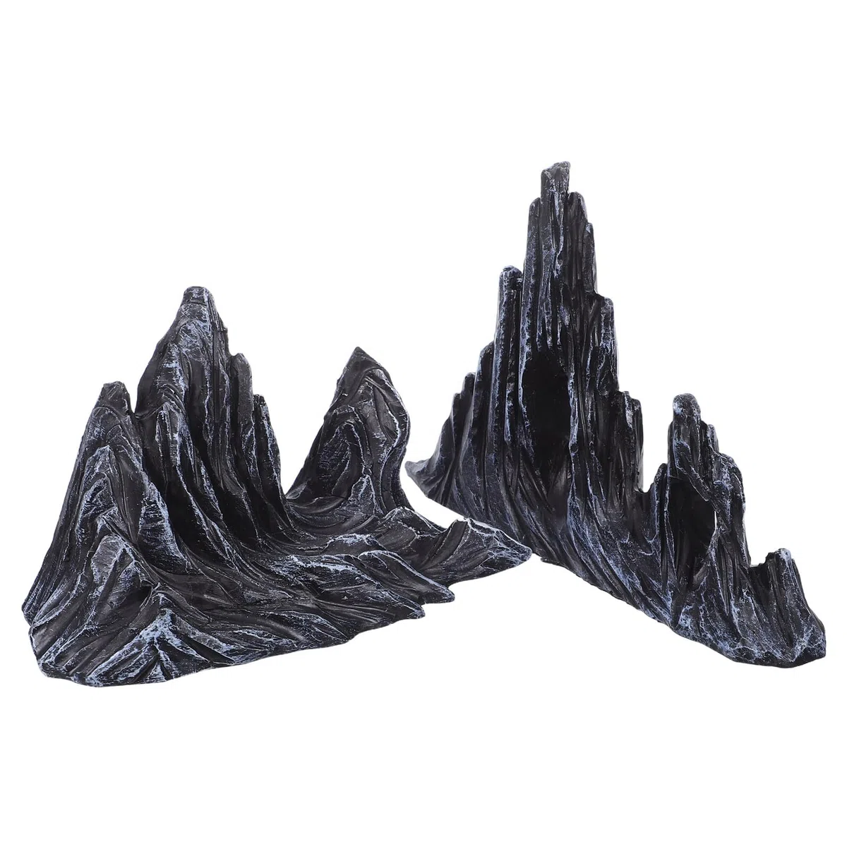 PRETYZOOM 2 Piezas Adornos Paisajísticos para Peceras De Montaña Artificial De Resina Figura De Roca para Acuarios Decoración De Montaña para Peceras Escondite para Peces y Gambas De Decorac