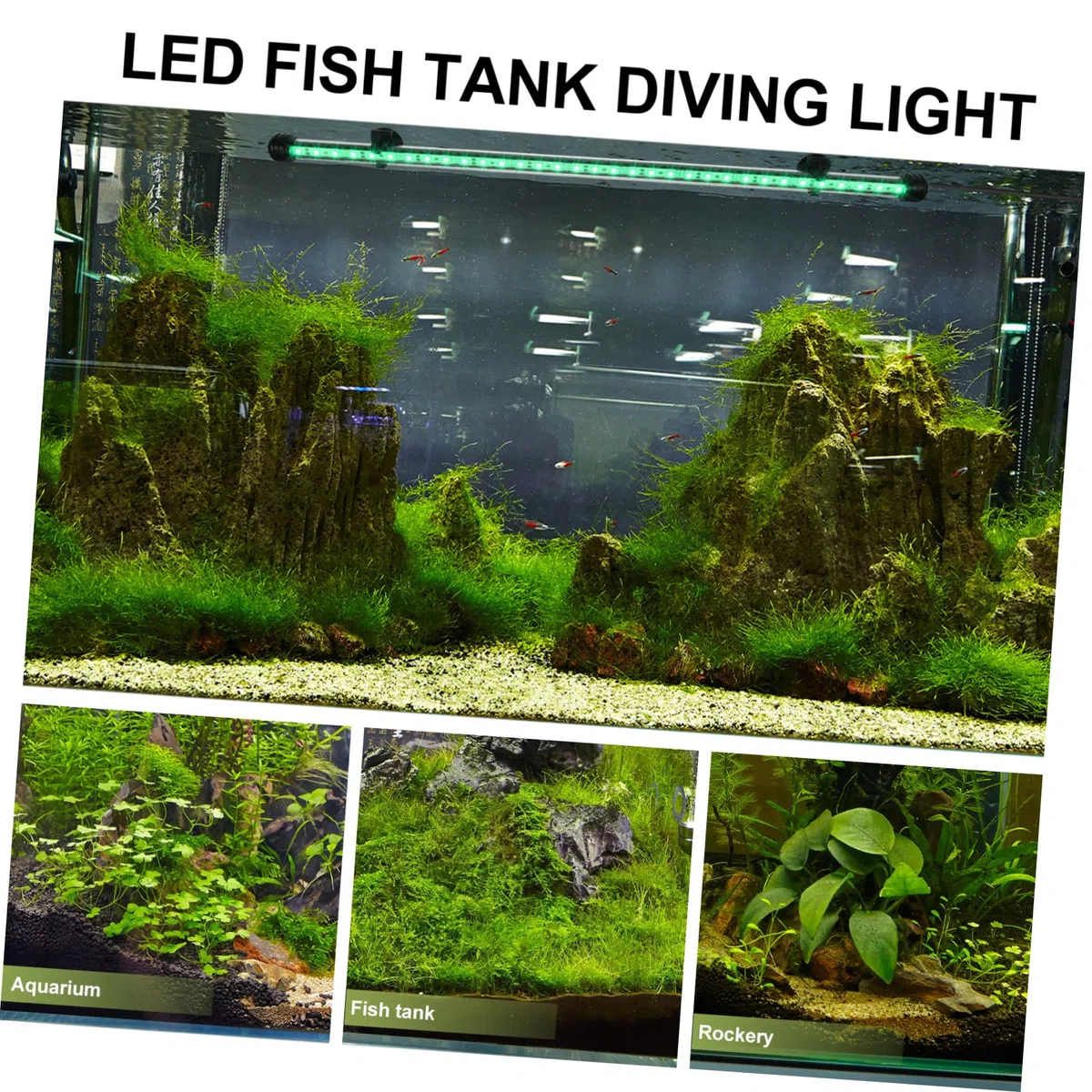 FOMIYES Luz Led Submarina Para Acuarios Lámpara Decorativa De Paisajismo Acuático Rgb Control Remoto Para Peceras De Agua Dulce y Salada