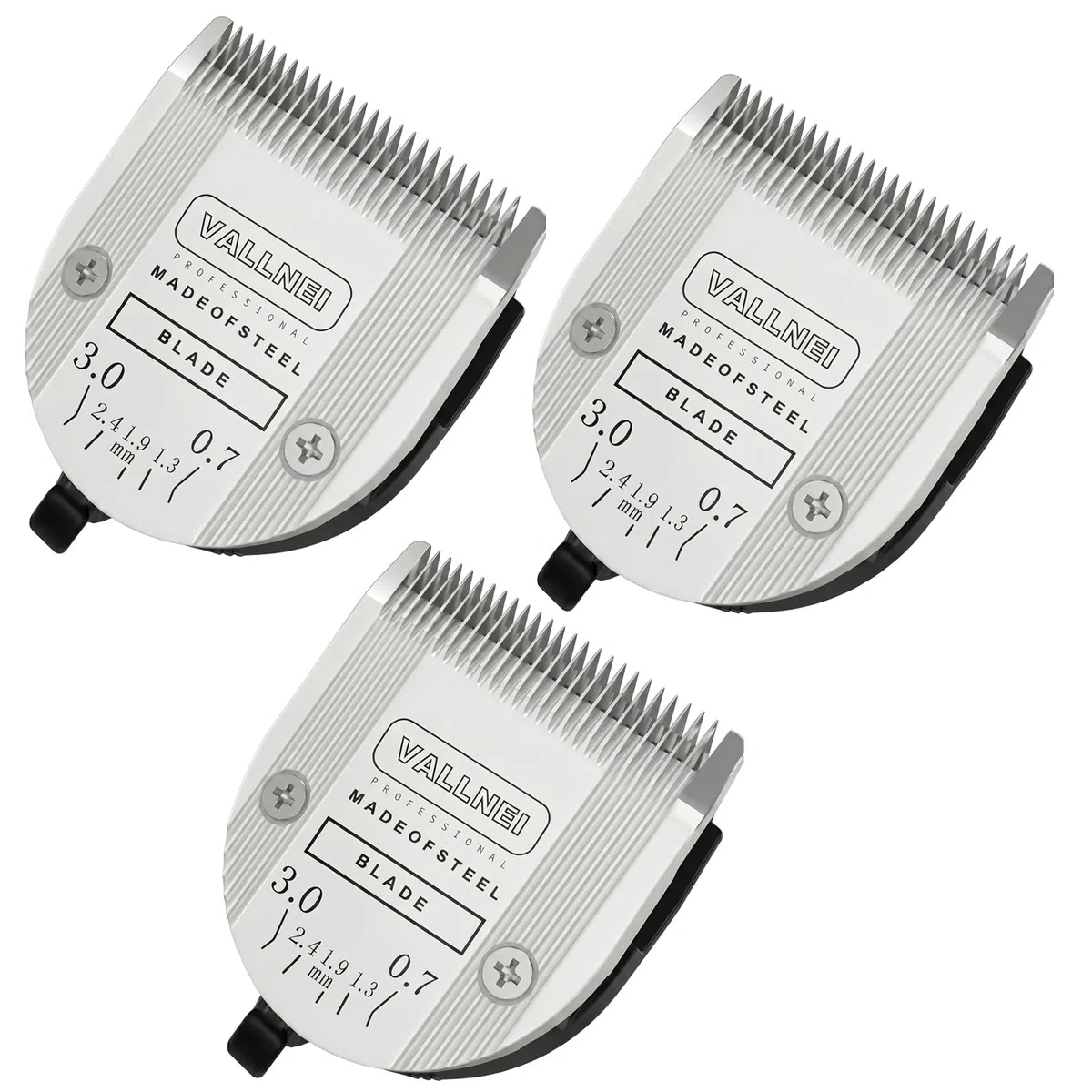 Cuchillas de repuesto compatibles con WAHL Professional Animal 5 en 1, cuchillas profesionales Arcos, Bravura, Chromado, Creativa, Figura y Motion Pet, paquete de 3 (41884-7190)