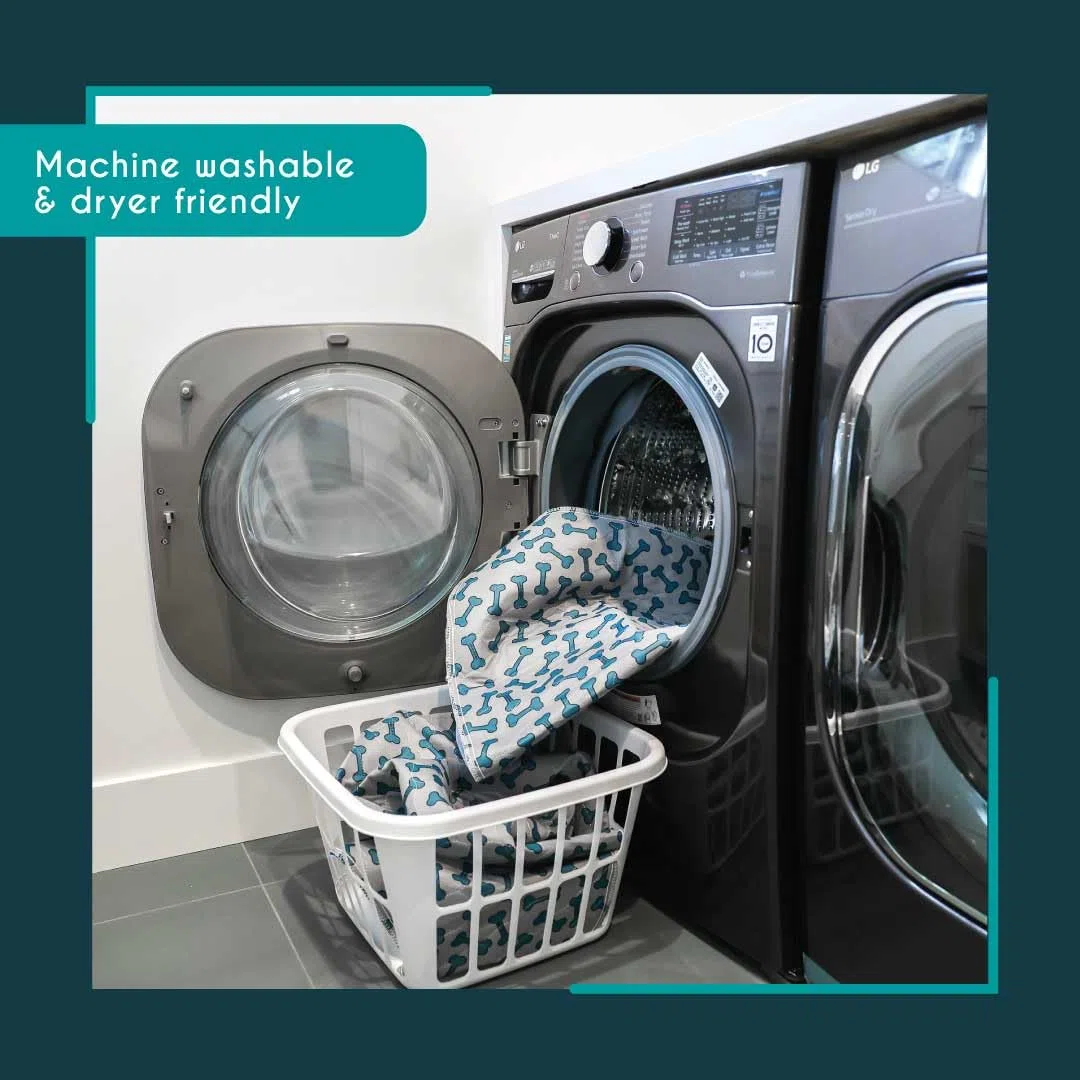Rocket & Rex - Almohadillas para orina de Perro Lavables y Reutilizables Paquete de 2, Grande (76 x 91). Impermeable y Absorbente. Protector de colchón para Cama