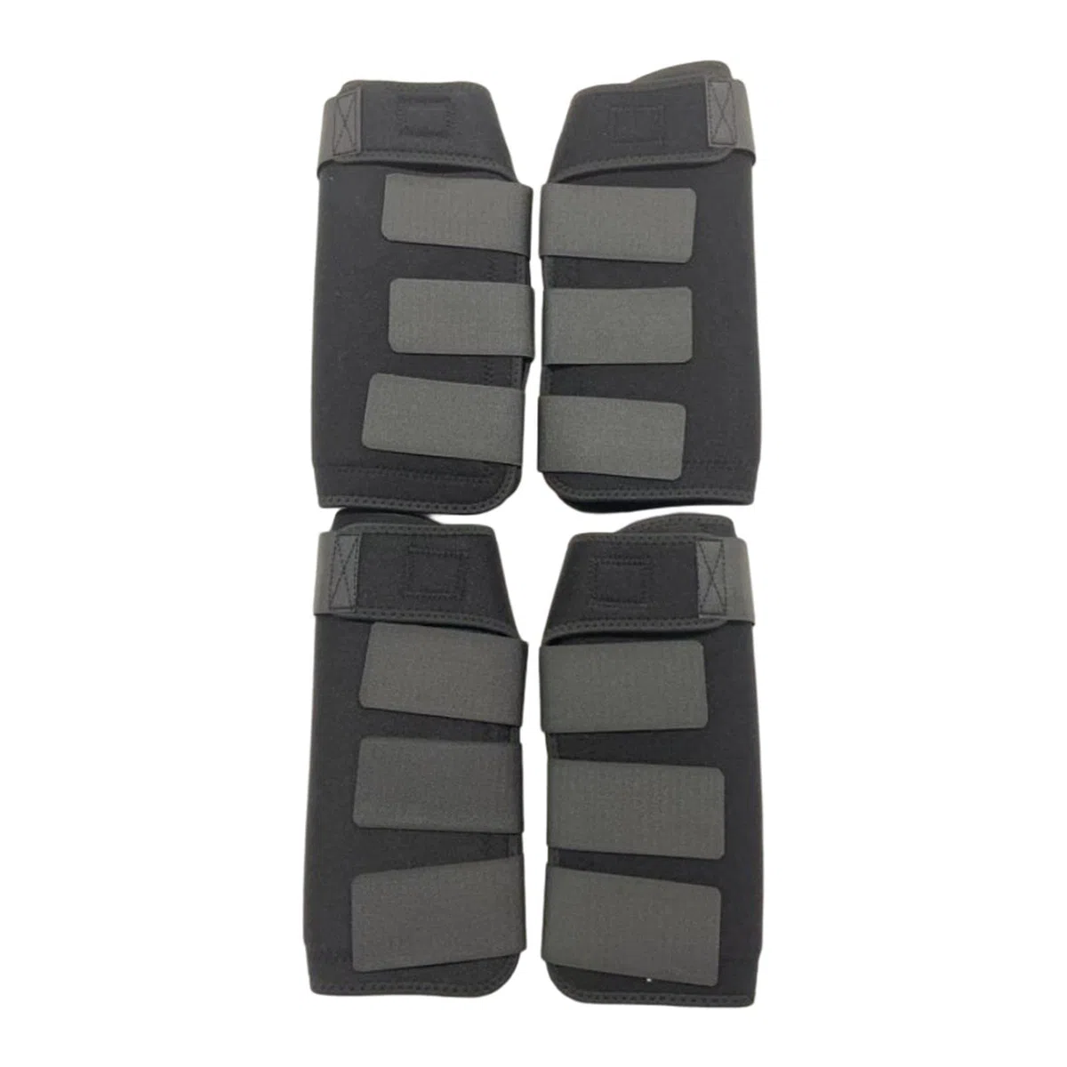 Juego de 4 Protectores para Patas de Caballo, Accesorios Ecuestres, Cubrepiernas Y Vendas para Montar Y Entrenar Al Aire Libre, Negro, s