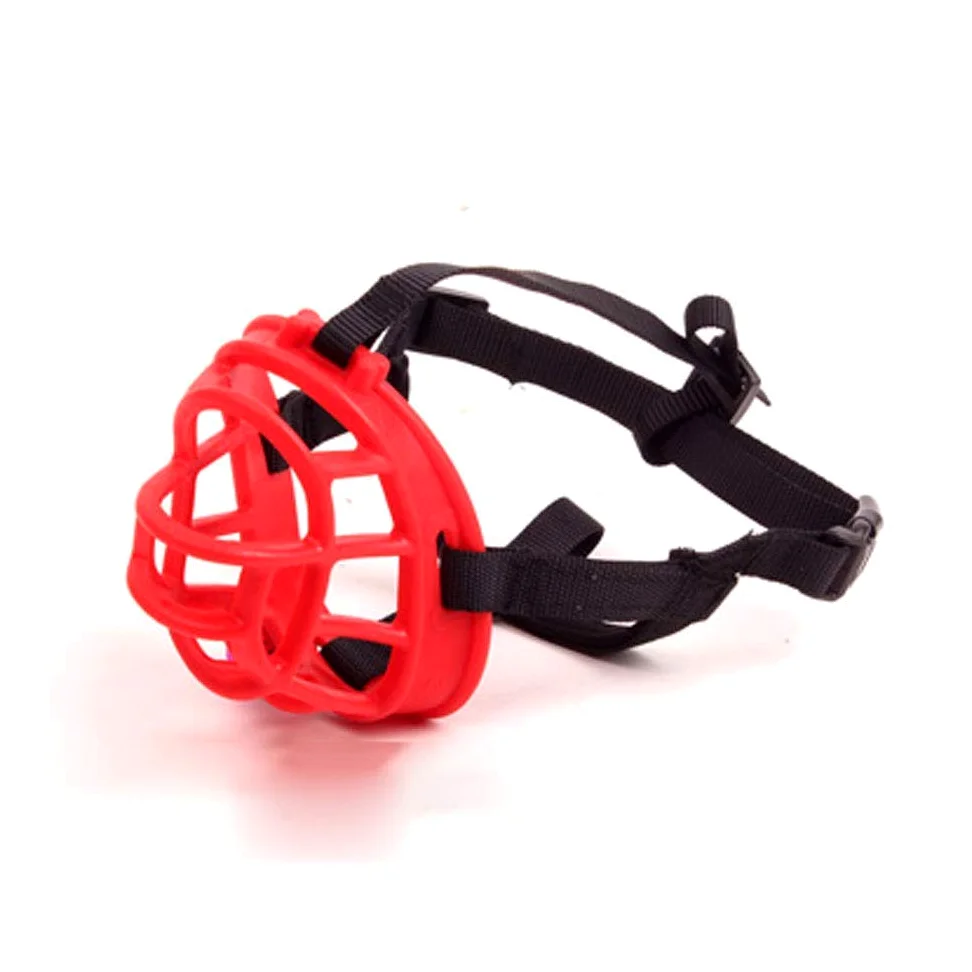 Protección contra la mordedura, Bozal for Perros, bozal de Silicona Transpirable y cómodo(Rosso,XXL)