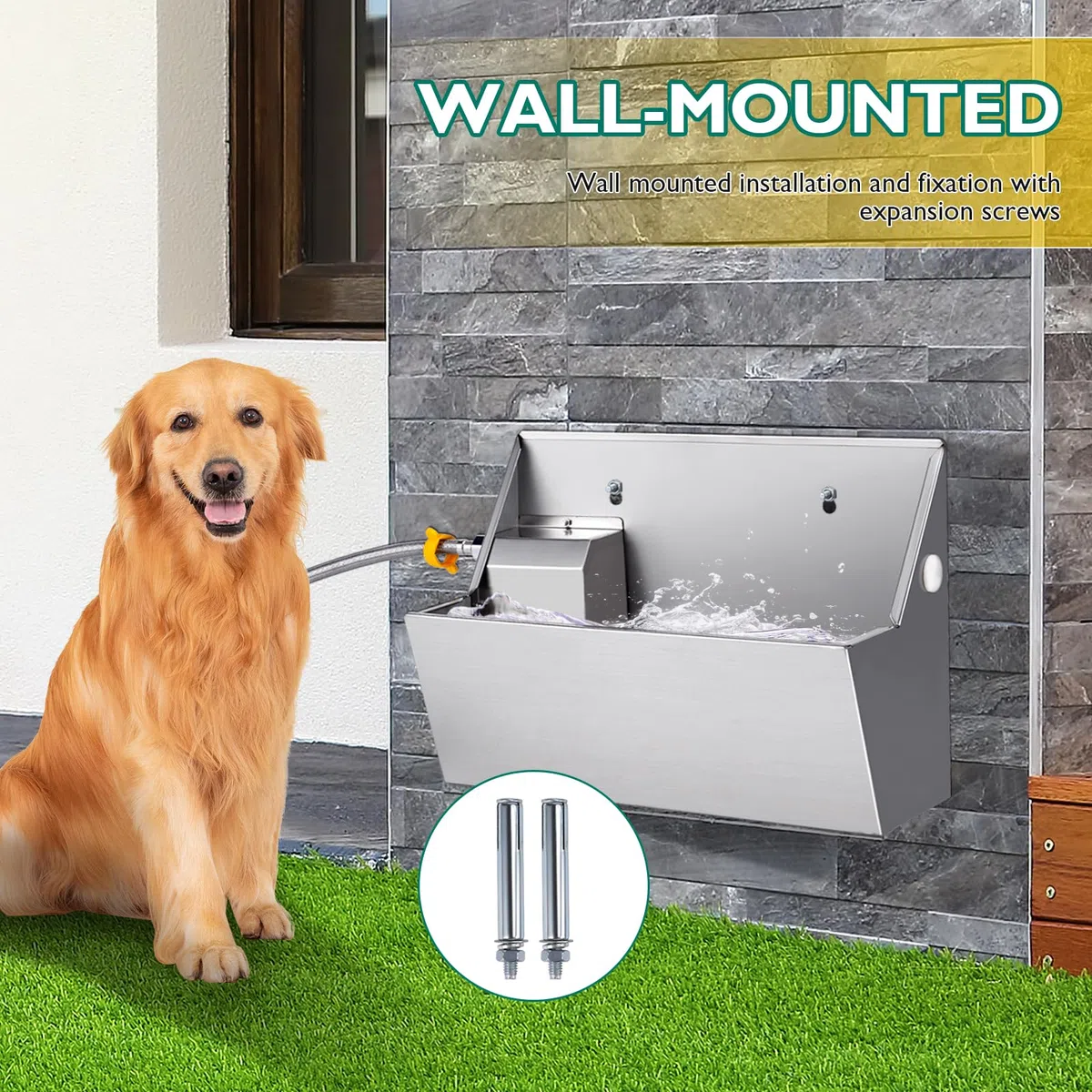 Bebedero Automático para Perros 8L, Dispensador de Agua con Llenado Automático para Exterior | Ideal para Perros, Caballos, Ganado, Pollos y Aves de Corral