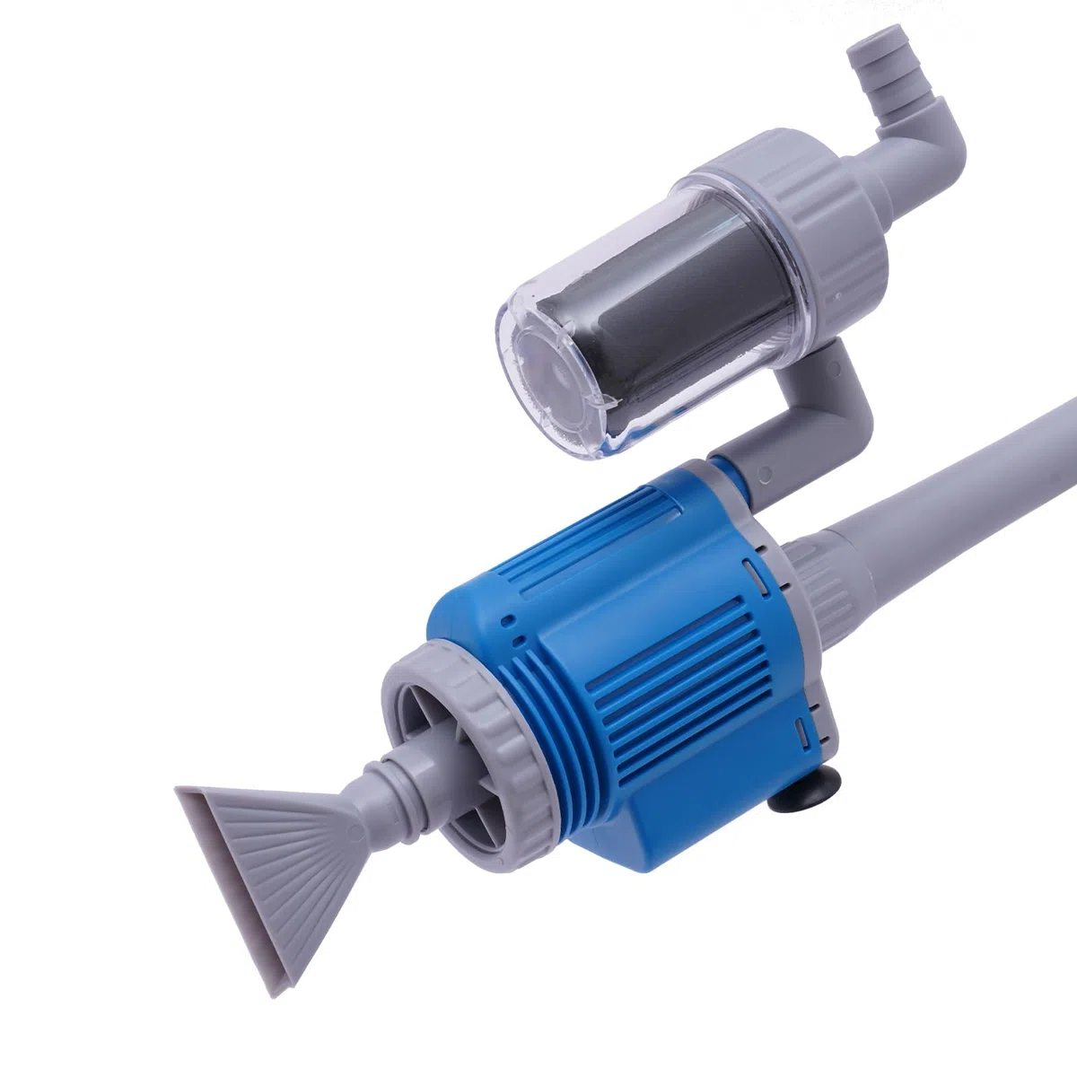 Kit de sifón limpiador de grava para acuario, herramienta automática de limpieza de acuario, cambiador de agua al vacío extraíble eléctrico para cambio de agua/eliminación de detritos/limpieza