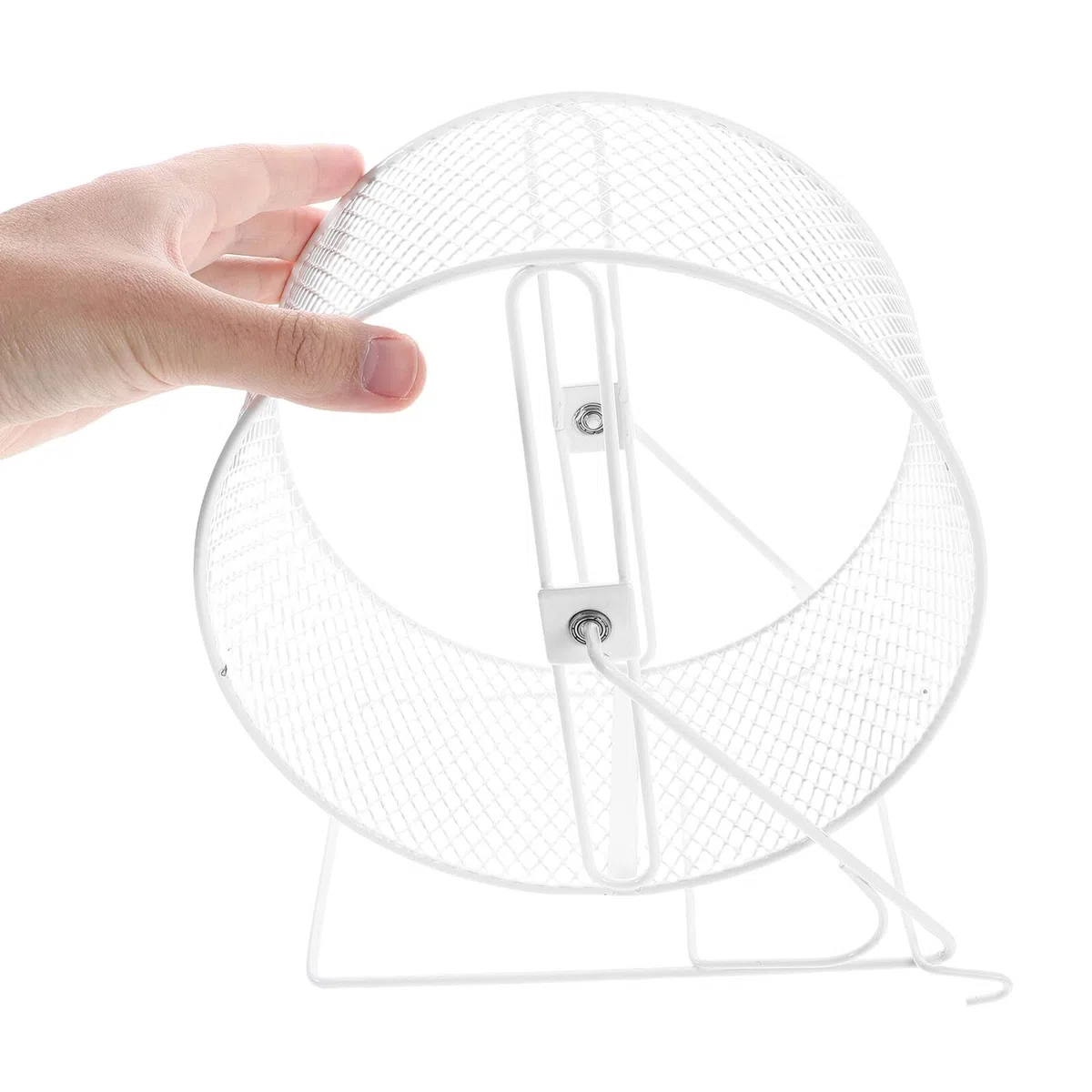 Rueda Ejercicio Silenciosa para Hámster y Pequeños Roedores Metal Instalación Fácil Compatible con Jerbos y Ratones Juguete para Actividad Saludable