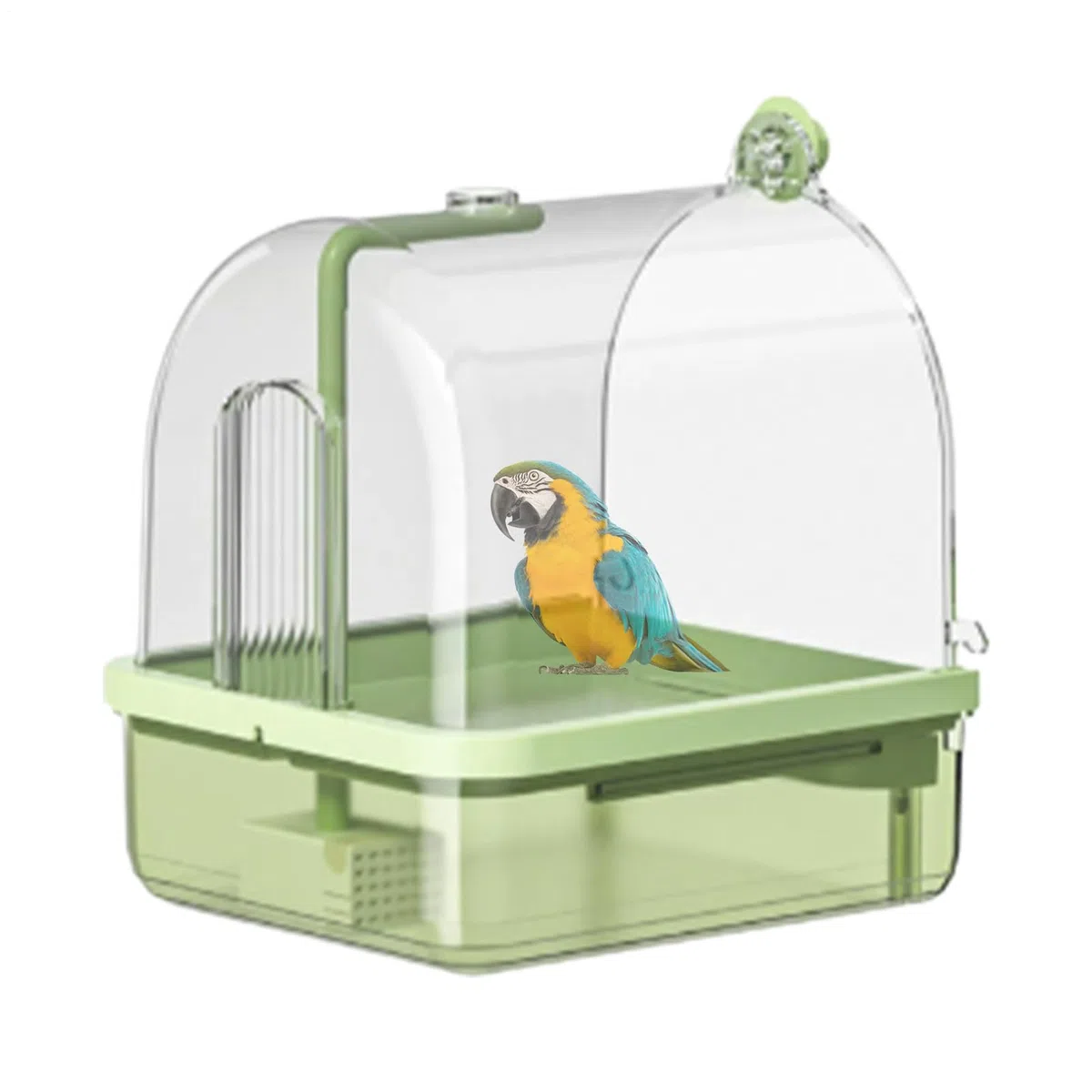 Bañera para Pájaros Que Se Coloca En Jaulas Ducha Automática Periquitos 2