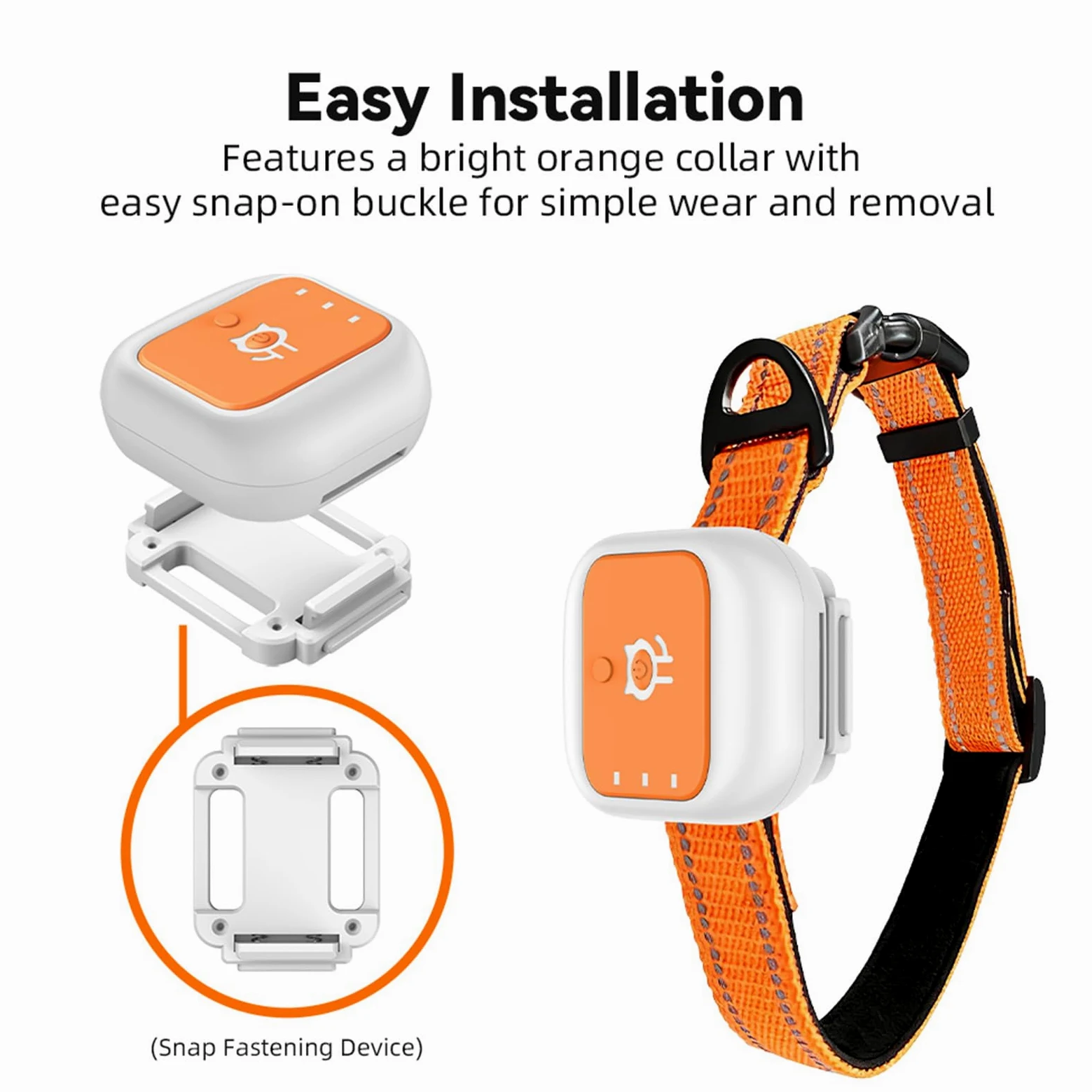 Jiawu Localizador GPS para Perros, Collar Inteligente con localización en Tiempo Real, localizador de Mascotas con alertas de Emergencia SOS y avisos de geovalla (Versión Eurasia África)