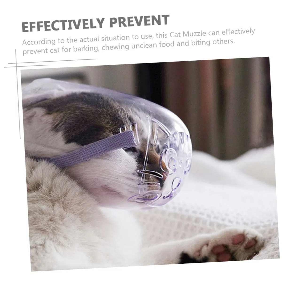 DOITOOL 4piezas Bozal para Gato Transpirable y Ligero Antimordeduras para Uso Externo para Visitas Al Veterinario o Baños