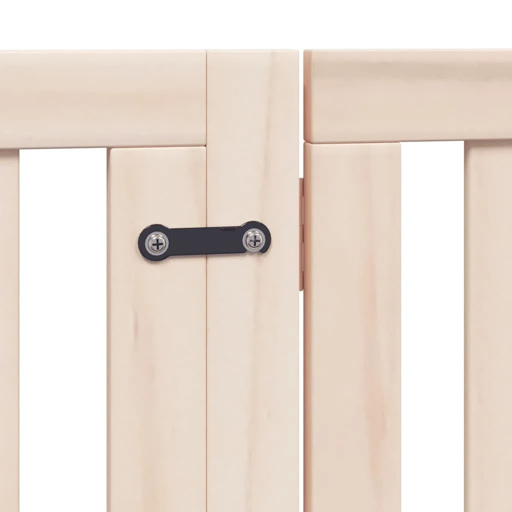 10-TLG. Puerta plegable para perros de madera de álamo con puerta de 800 cm de longitud independiente, para perros, cachorros, jardín, terraza, protección y seguridad en exteriores
