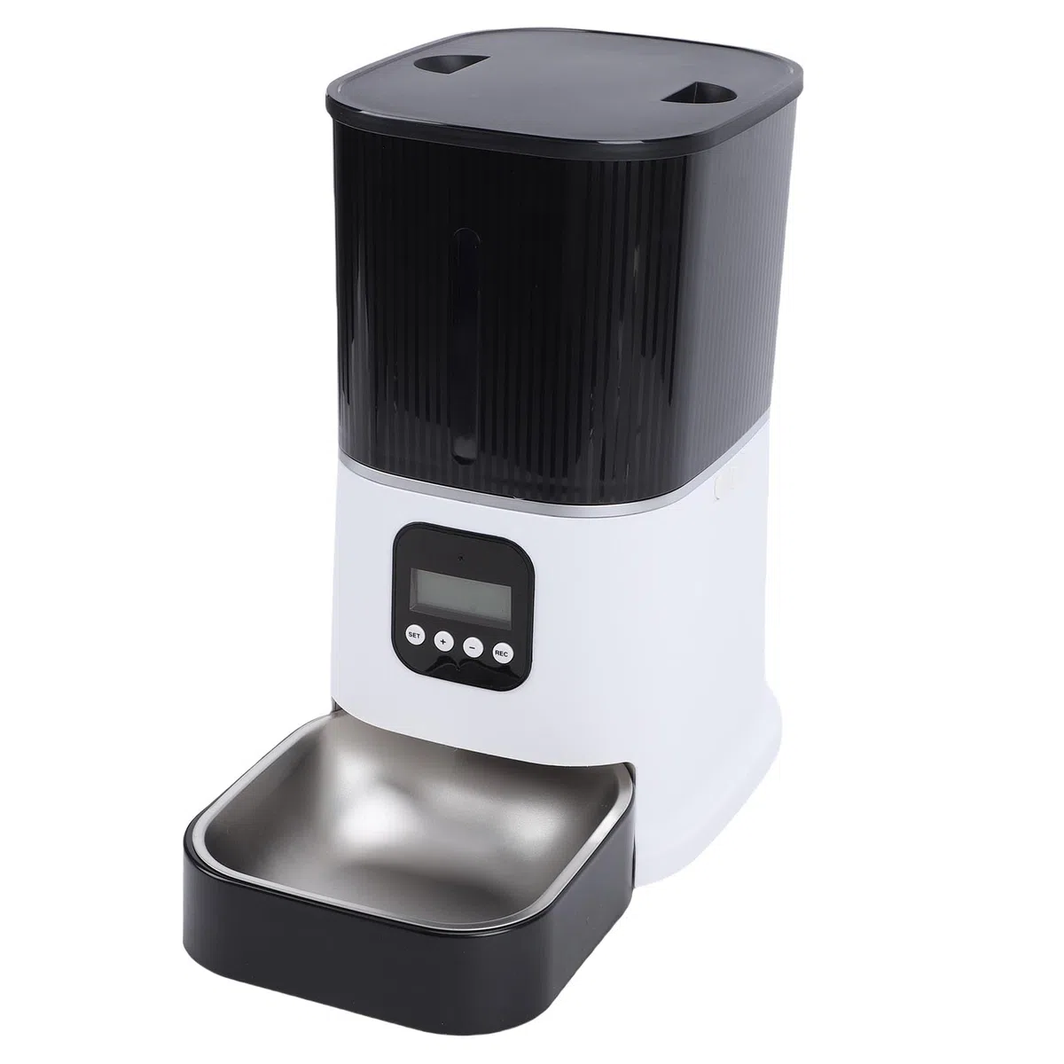 Haofy Comedero Automático para Perros Dispensador de Alimentos para Mascotas Programable con Capacidad de 6 litros con Pantalla LCD para Gatos y Perros de Interior Fuente de Alimentación Doble para