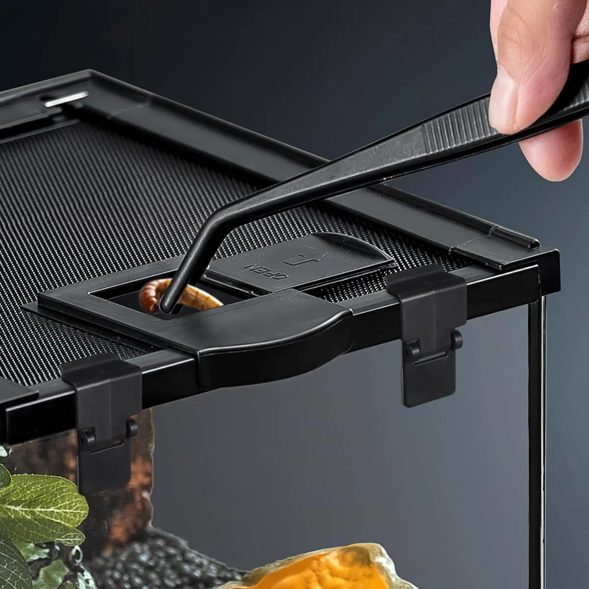 VILLCASE Hebilla para Tanque de alimentación de Reptiles, 6 Clips de Bloqueo antiescape para acuarios Anfibios, Tortugas, terrarios, Caja de cría, Accesorios