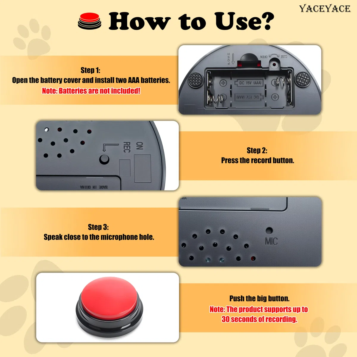 Botones para perros para comunicación, 8 botones coloridos para perros o mascotas, botón para que los perros se comuniquen, entrenamiento de mascotas