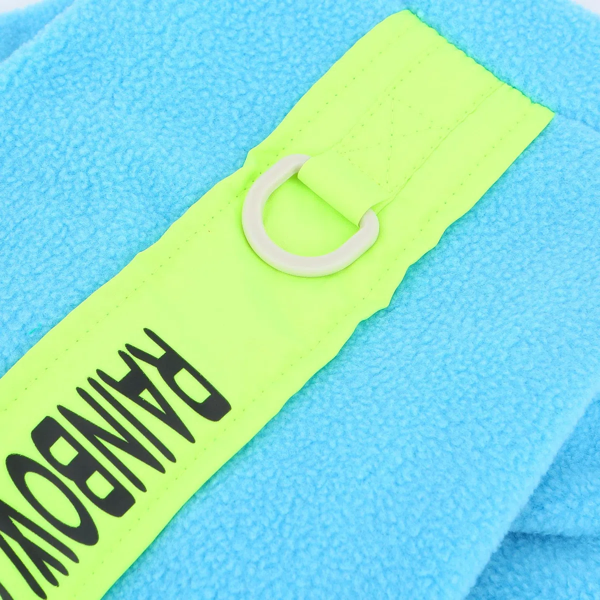 Pijamas de Lana Difusa para Perros pequeños Mono para Cachorros con Anillo en D y Letra Impresa Jersey Suave de Cuatro Patas Pjs Ropa Acogedora de Invierno y otoño Ropa de Dormir para Mascotas Ropa