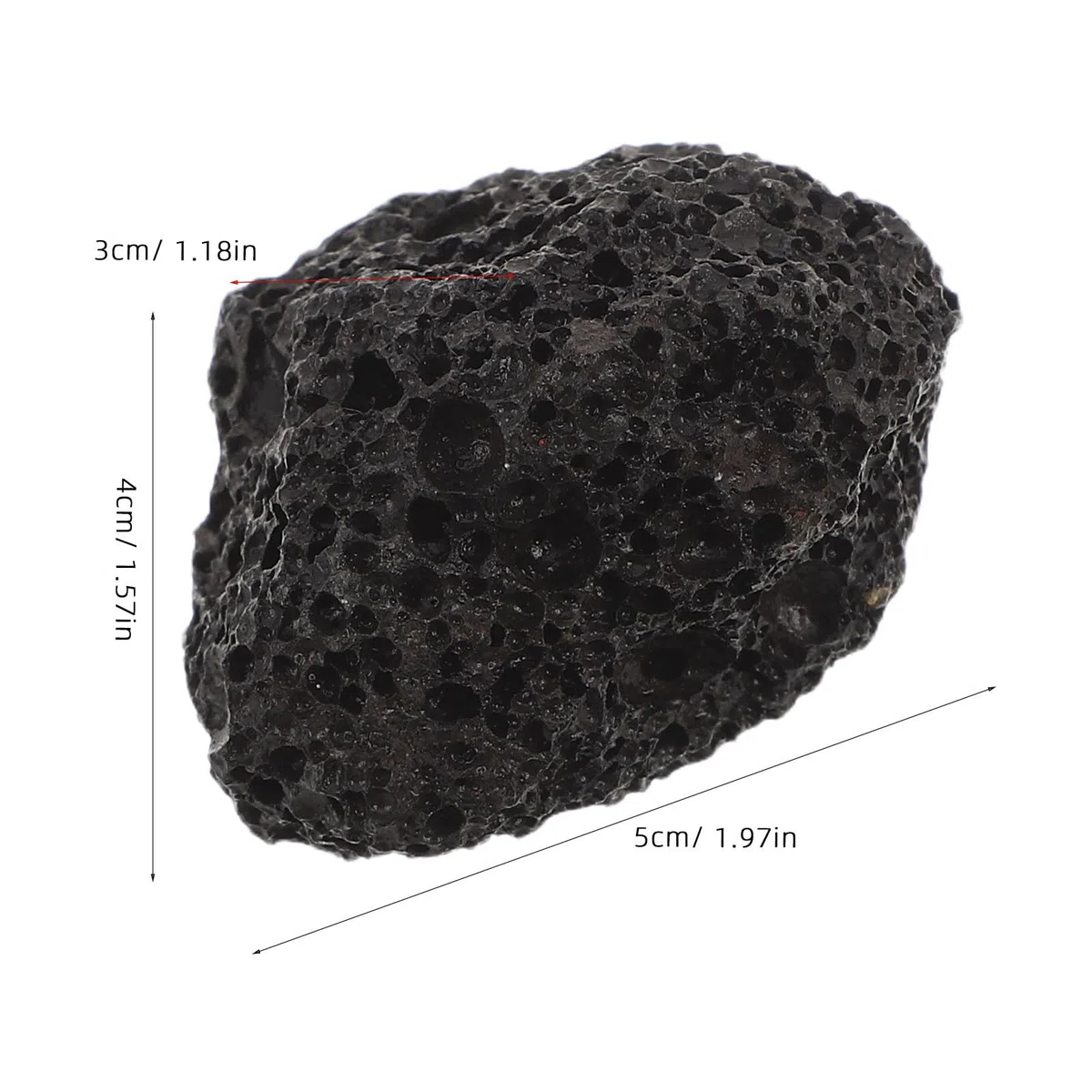 ifundom Arena de Piedra Volcánica Negra para Acuario, Grava Uniforme de 1kg Adecuado para Plantas Acuáticas y Bettas, Decoración Natural para Tanque de Peces