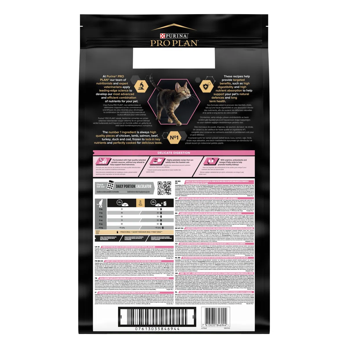 PRO PLAN Delicadas croquetas - Riche en agneau - Pour Chat Adulte - 10 kg
