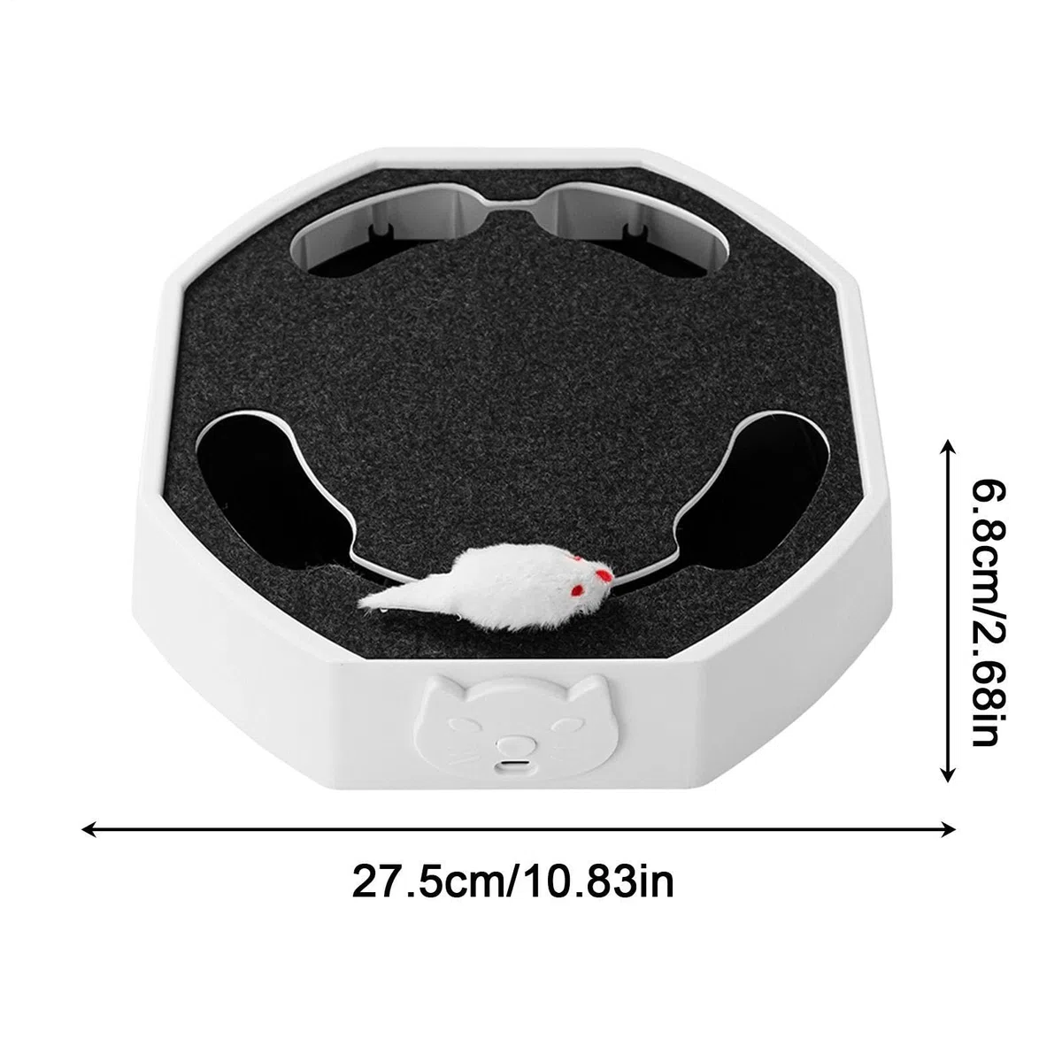 Juguetes interactivos para gatos - Juego interactivo con señuelo ratón | Juguetes estimulantes recargables para gatos | Para cocina salón casa apartamento y espacio de juego para momentos de soledad