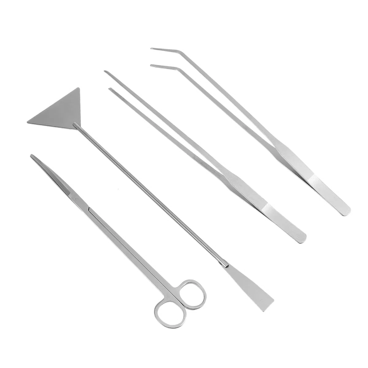 Juego de Herramientas para Plantas de Acuario de Acero Inoxidable, 1 Set