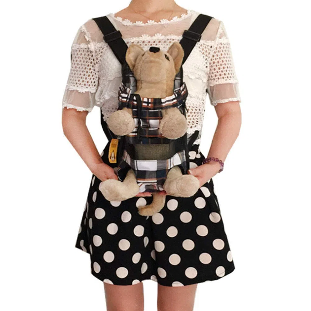 XINGYU Mochila Portadora, Bolsa De Transporte Frontal para Mascotas Bolsa De Viaje Ajustable para Perros Y Gatos Piernas Afuera Lona Ajuste Fácil para Perros Pequeños Medianos